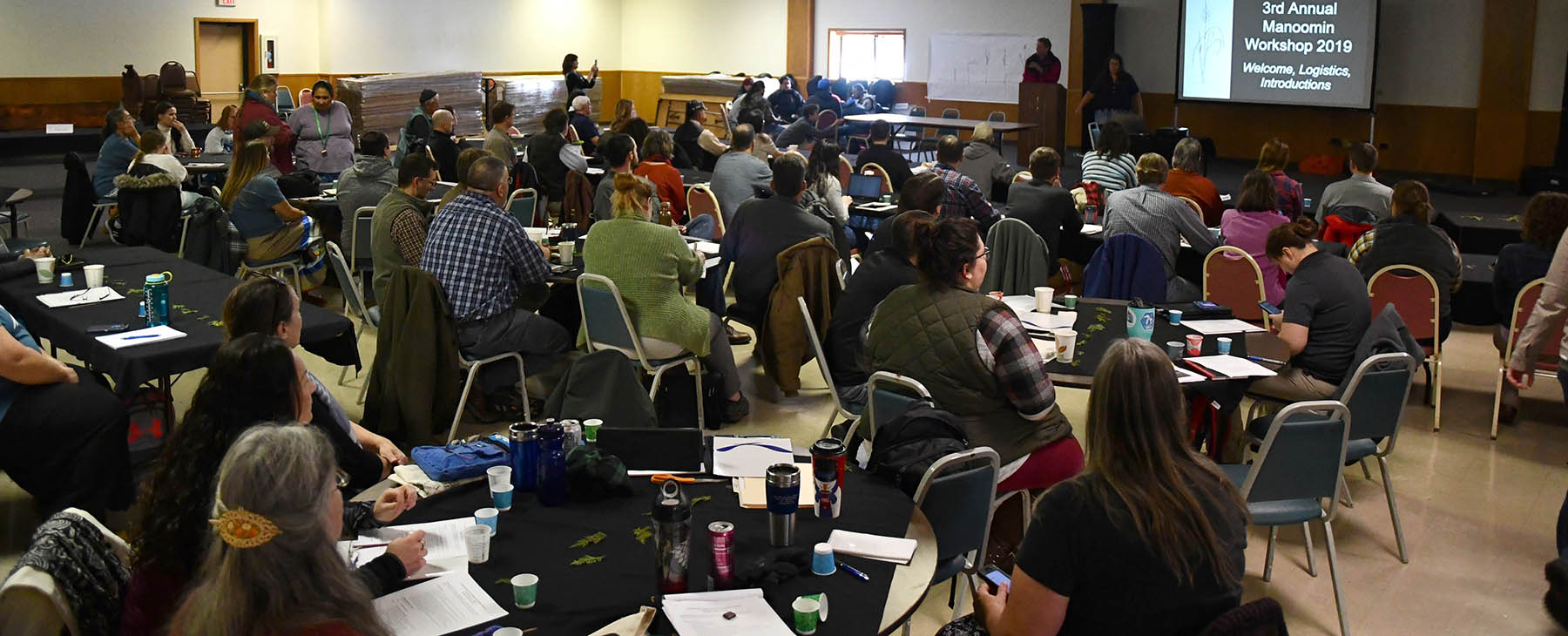 Photo of attendees at the 3rd Annual Michigan Wild Rice Initiative Meeting